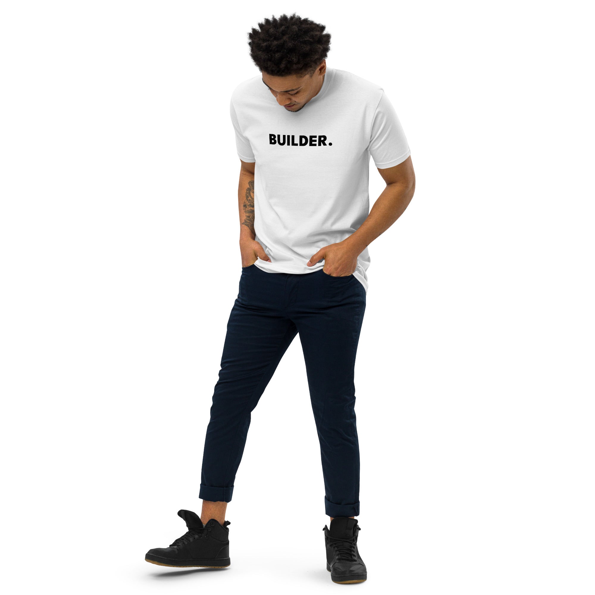 Premium 'Builder' T-shirt (White)