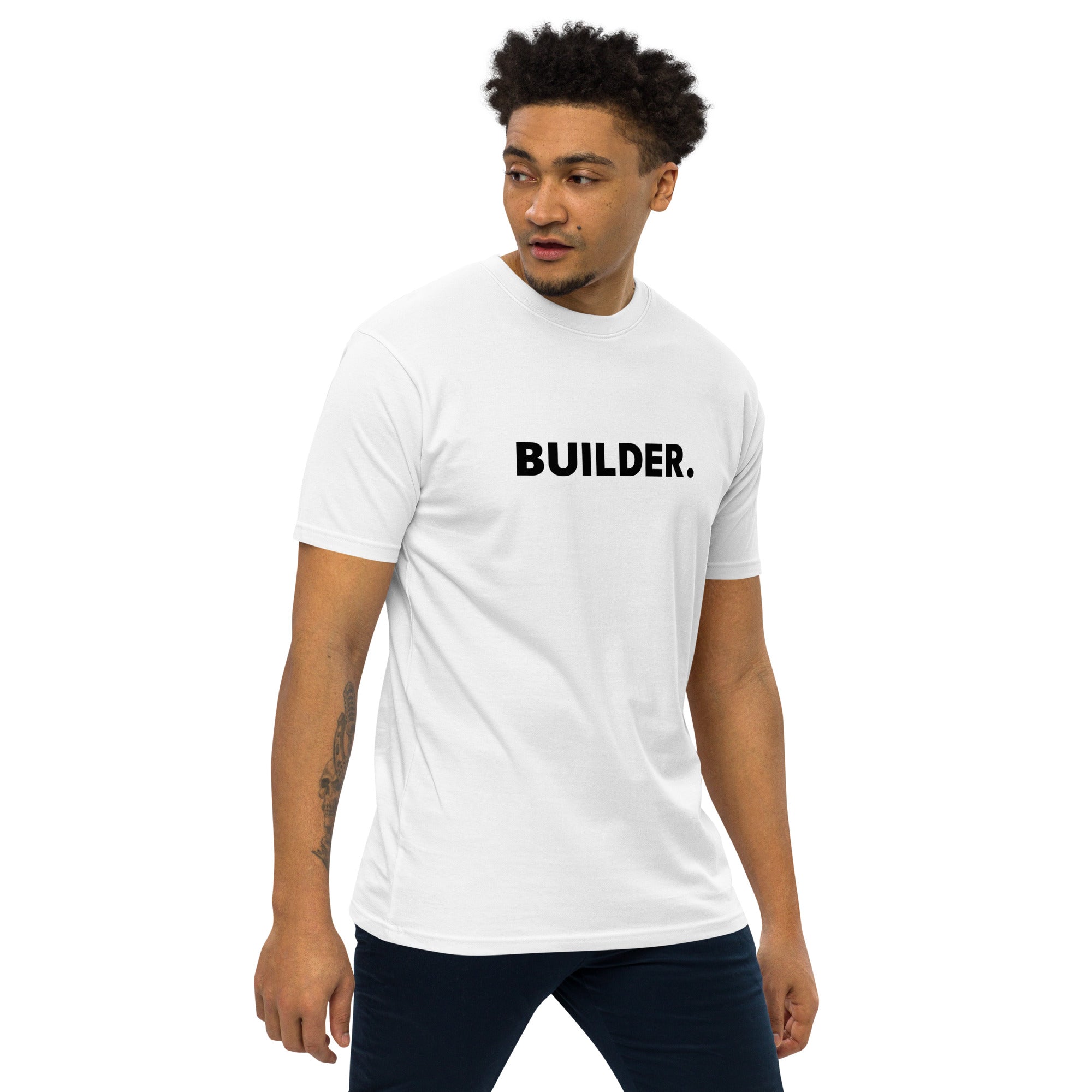 Premium 'Builder' T-shirt (White)